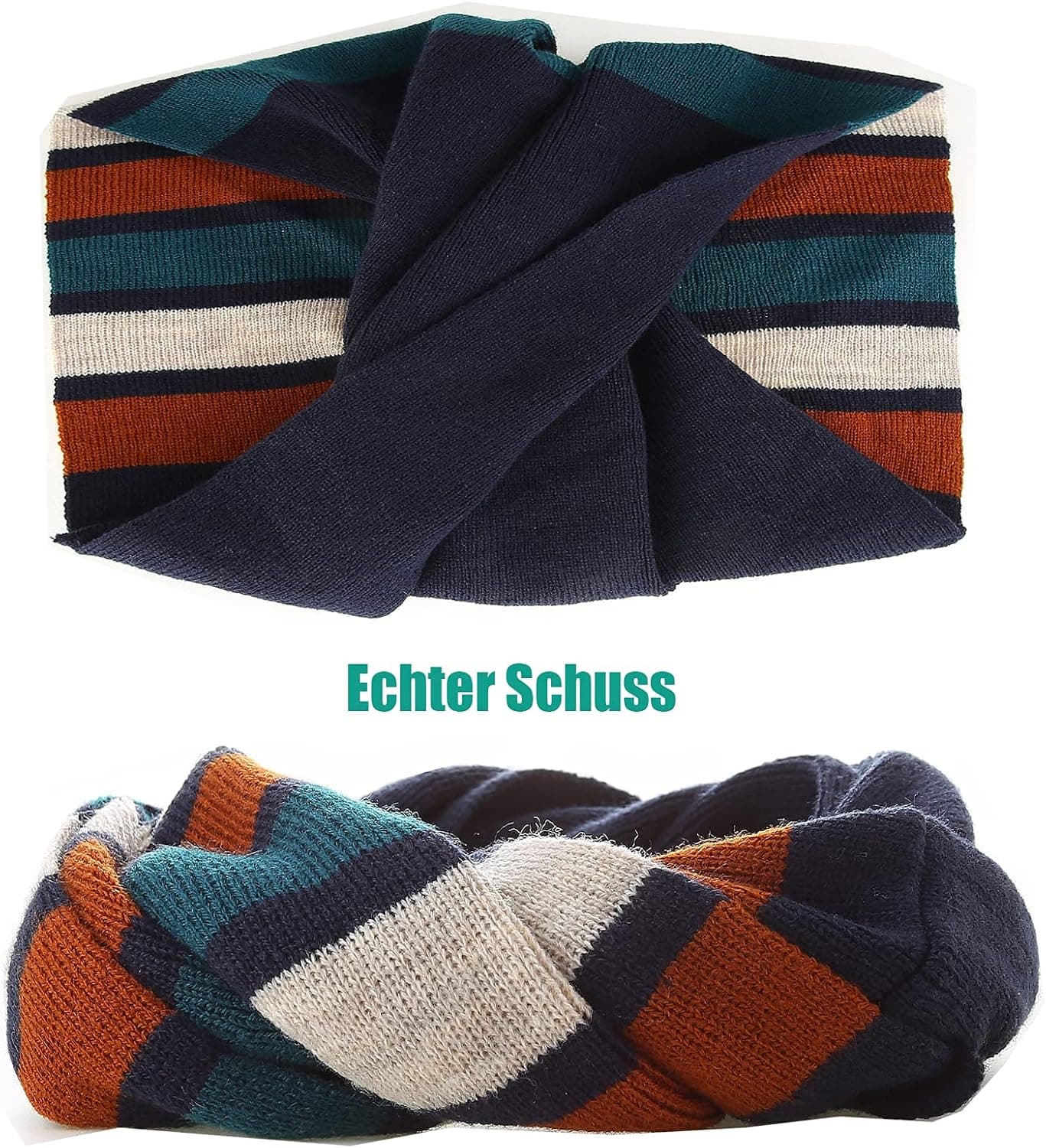 Toddler Boys Fleece Lined Winter Beanie with Earflaps and Pom, Striped — photo 2