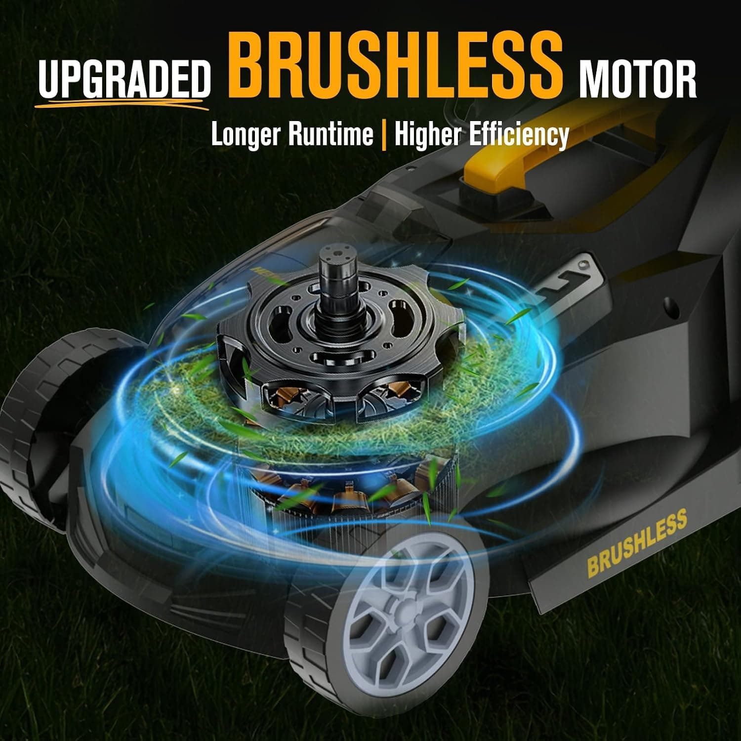 Cordless 14 in Brushless Lawn Mower for DeWalt 20V MAX Batteries (Tool Only) — photo 3