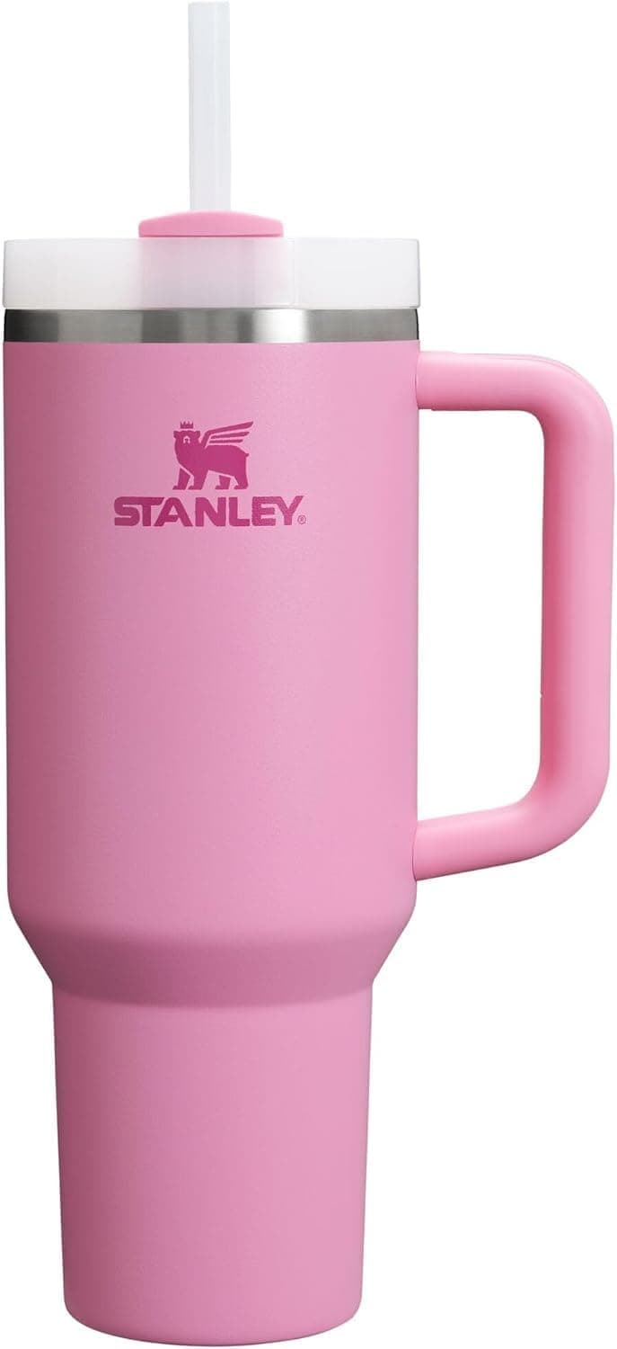 Stanley Quencher H2.0 FlowState Tumbler, 40 oz, Peony