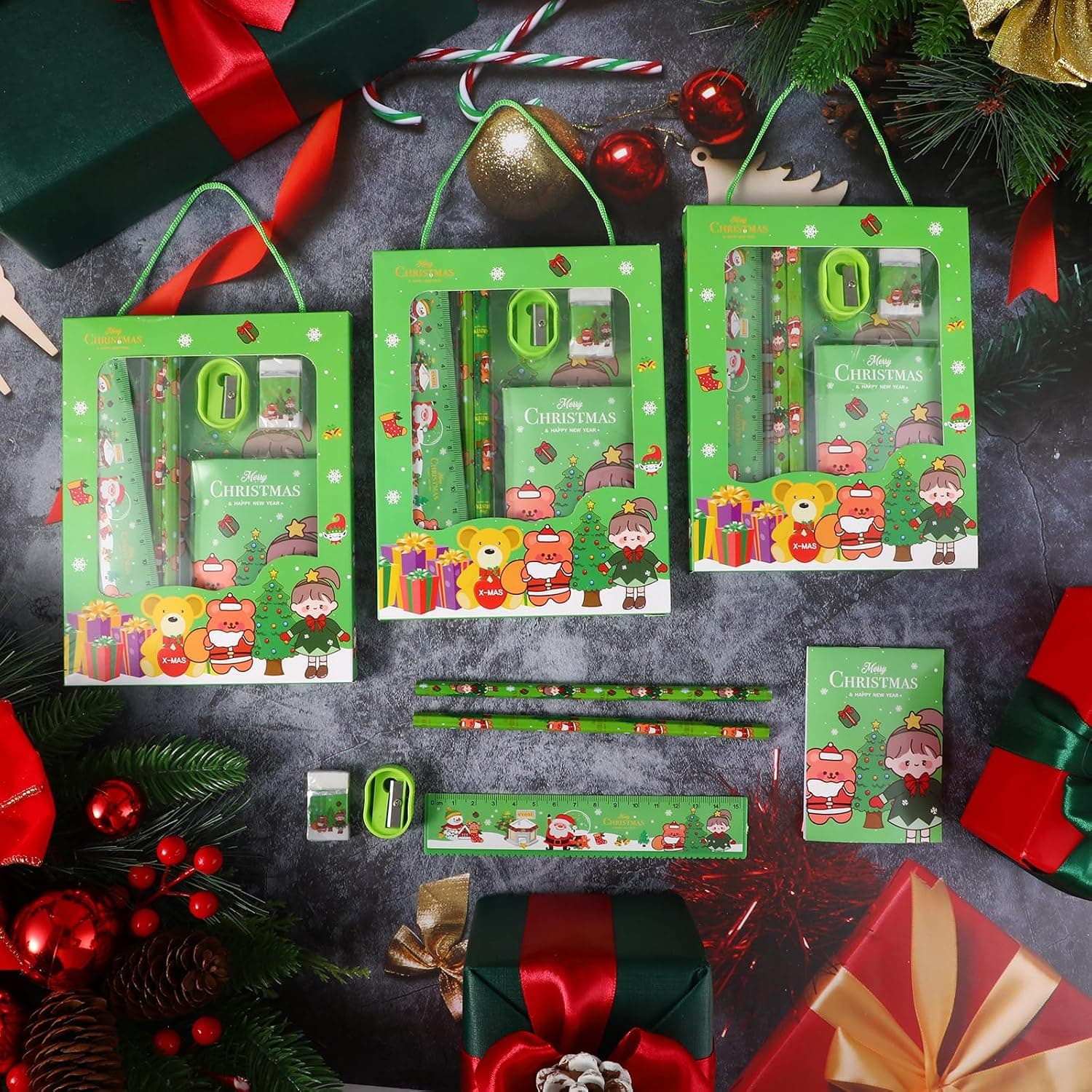 Christmas Stationery Party Favor Sets, 24-Pack — photo 3