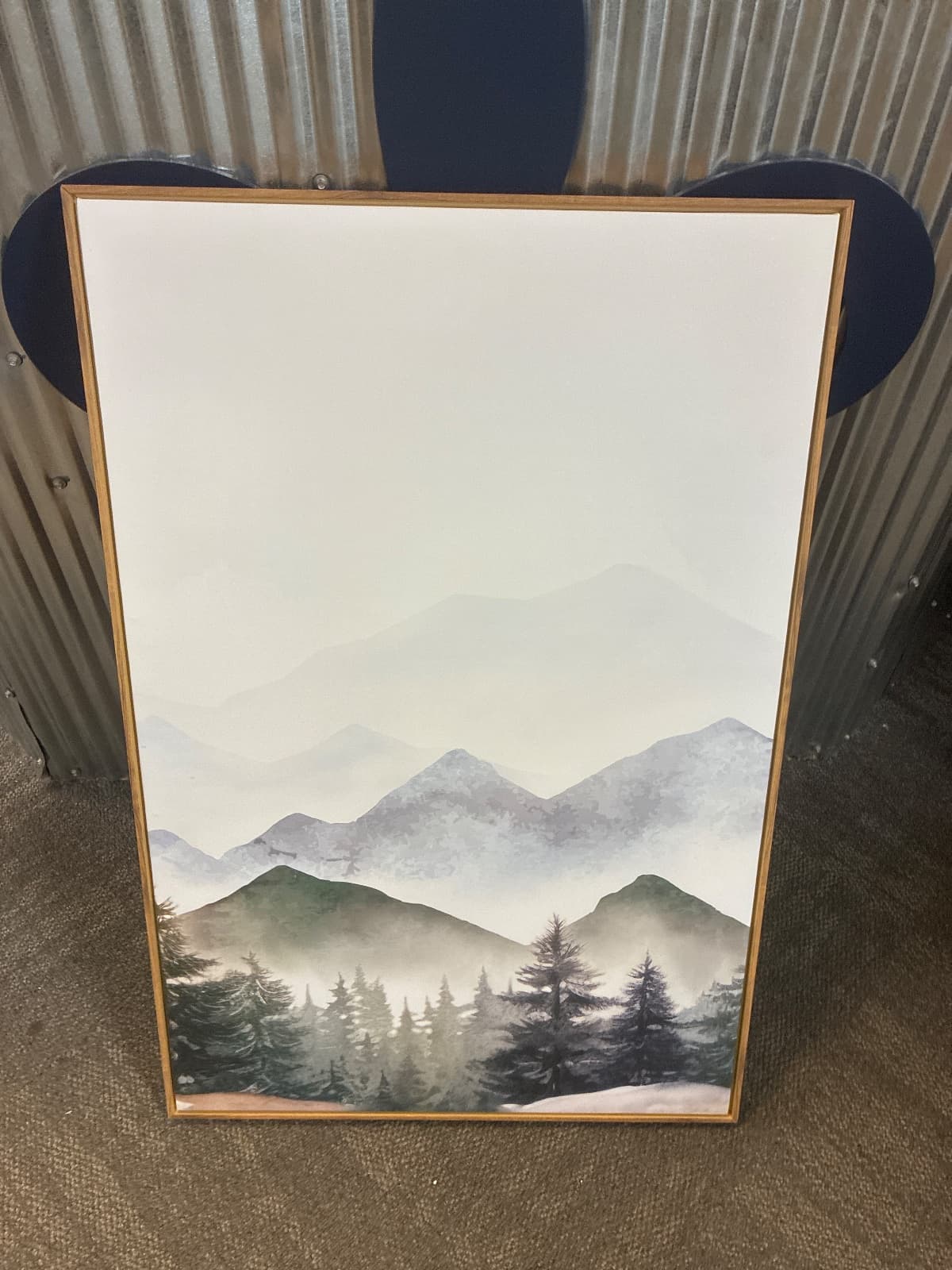 Misty Mountain Forest Framed Canvas Wall Art, 24 x 36 in, Set of 3 — photo 4