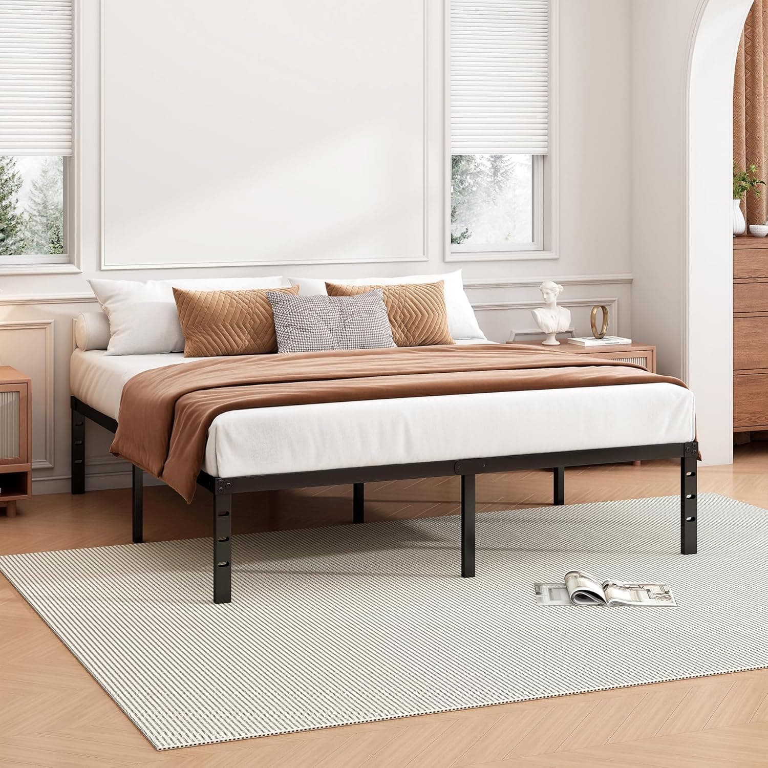 Queen Metal Platform Bed Frame, 14 in — photo 3