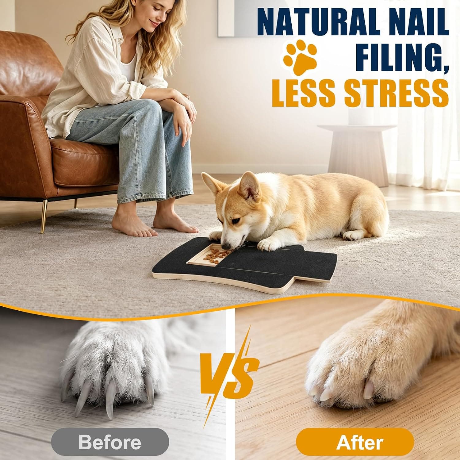 Dog Nail Scratch Board with Treat Box — photo 3