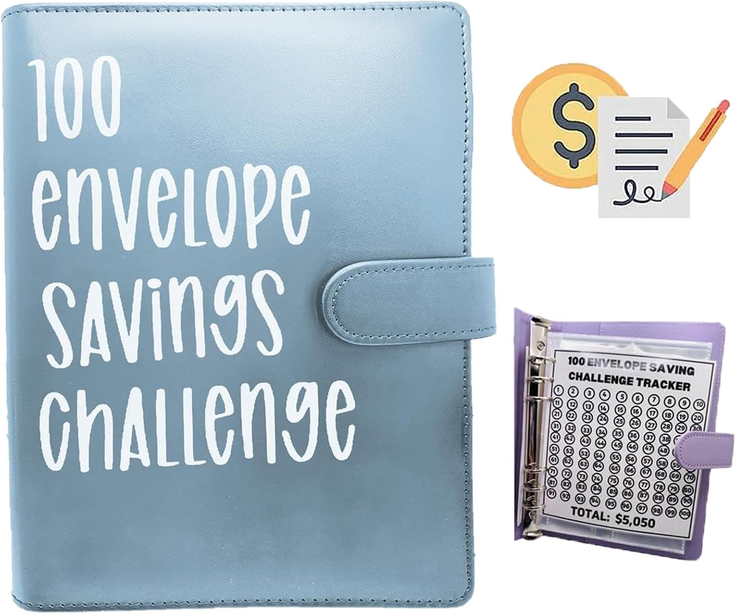 100 Envelope Money Saving Challenge Binder
