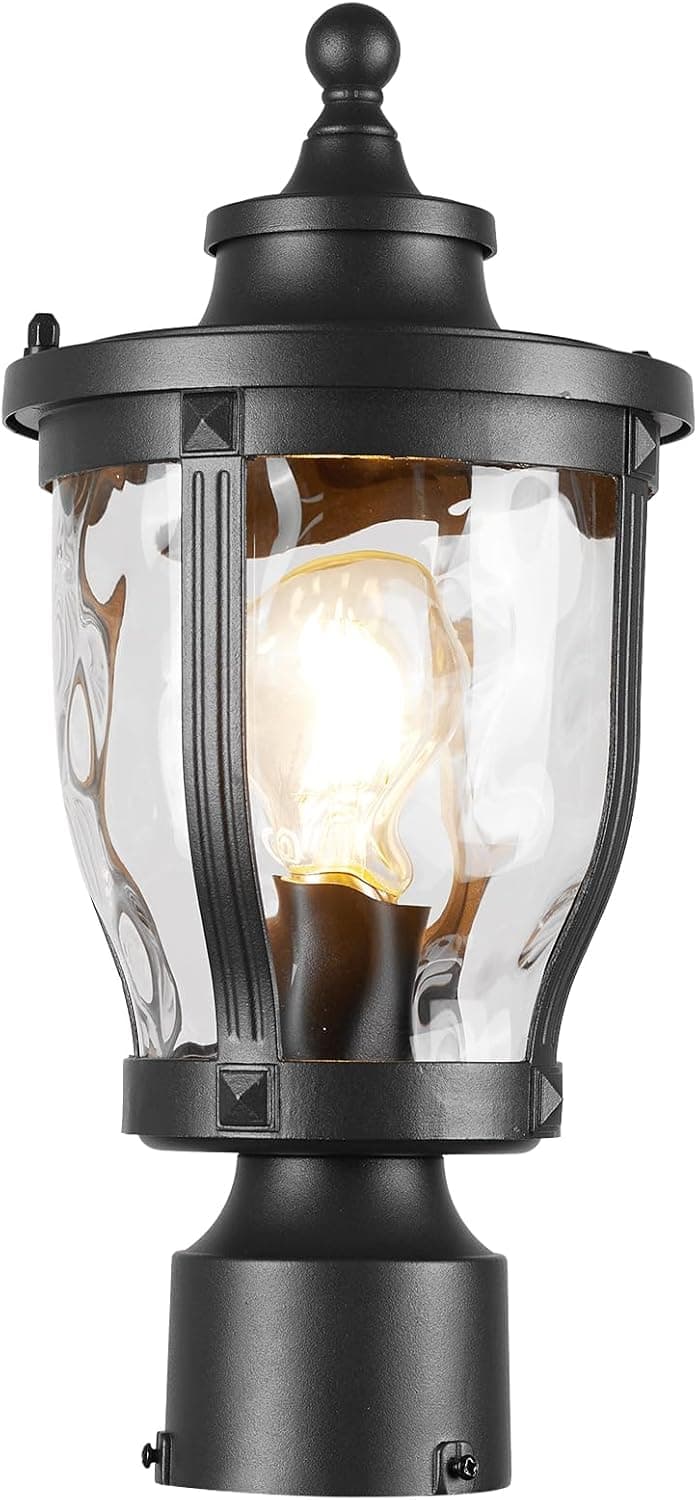 Outdoor Lamp Post Light Fixture, Black