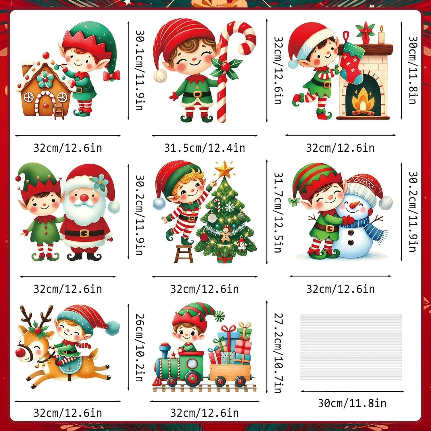 Christmas Elf Yard Signs with Stakes