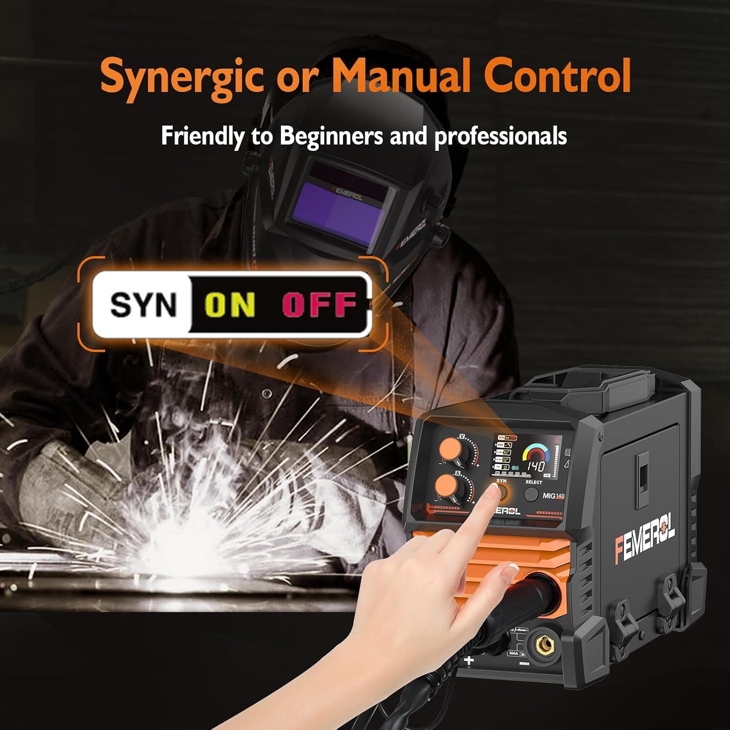 140A 3-in-1 MIG Welder, Flux Core — photo 3
