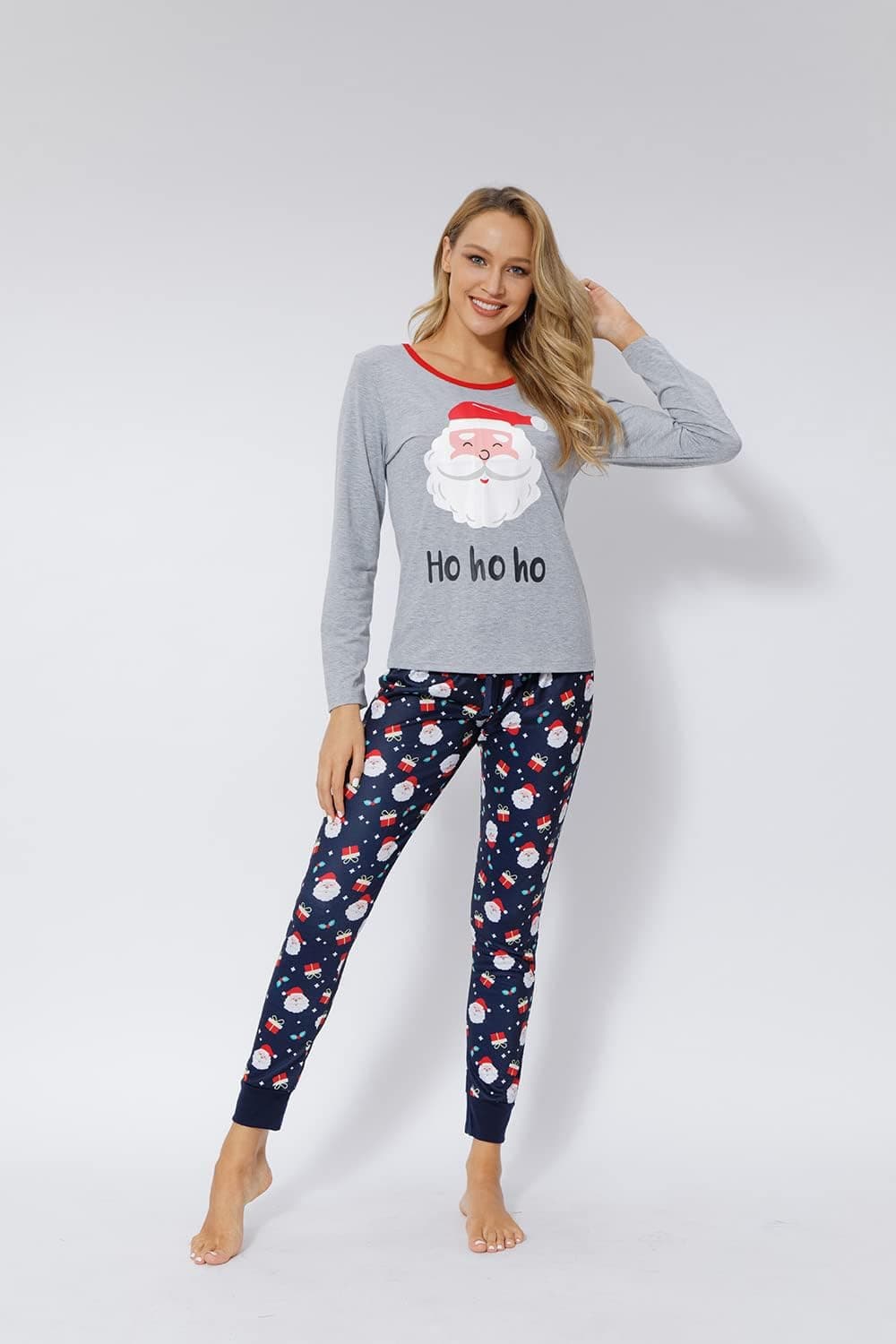Family Matching Christmas Pajama Set, Snowman Print, Long Sleeve — photo 3