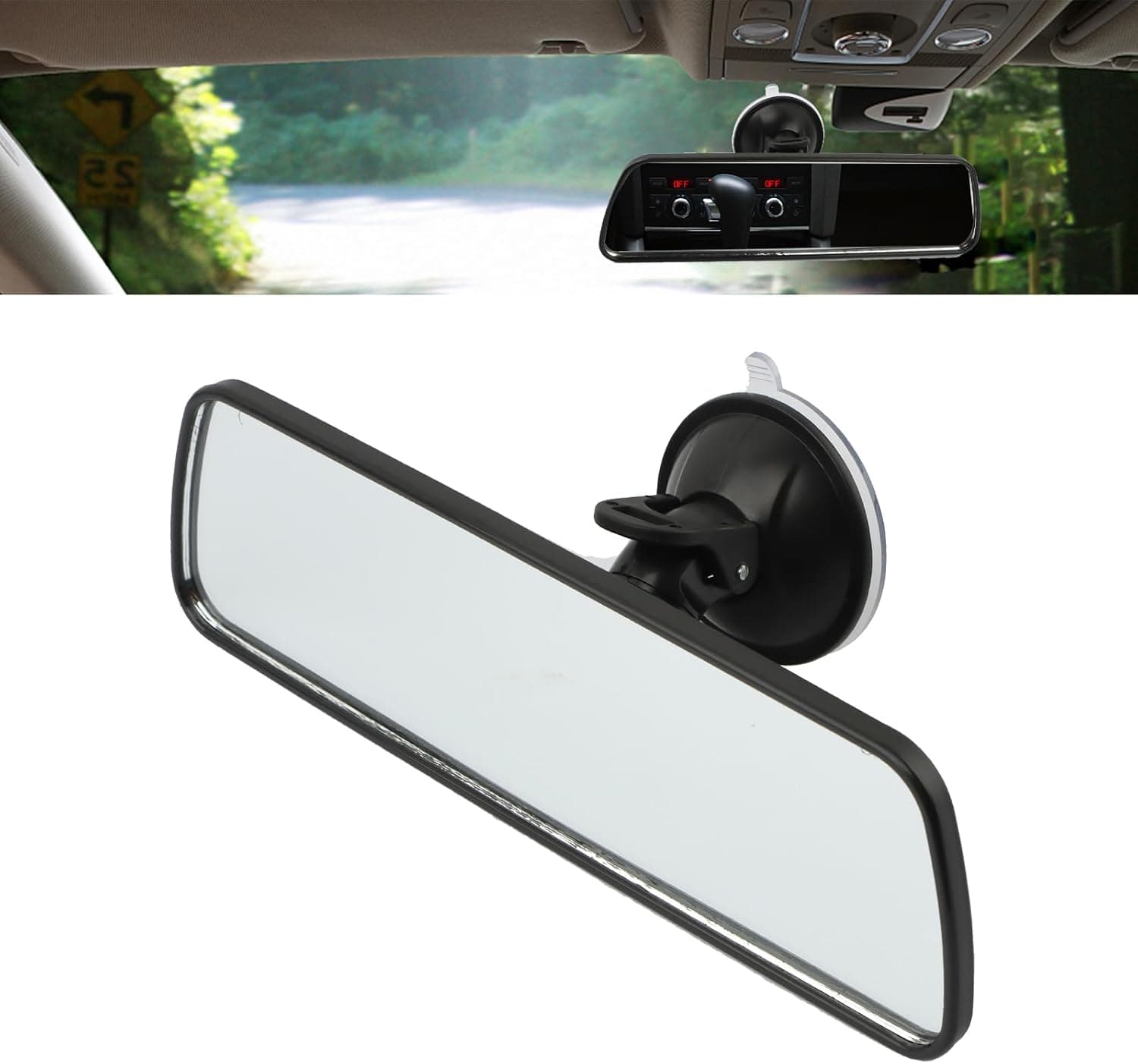 Car Rear View Mirror with Suction Cup, HD — photo 3