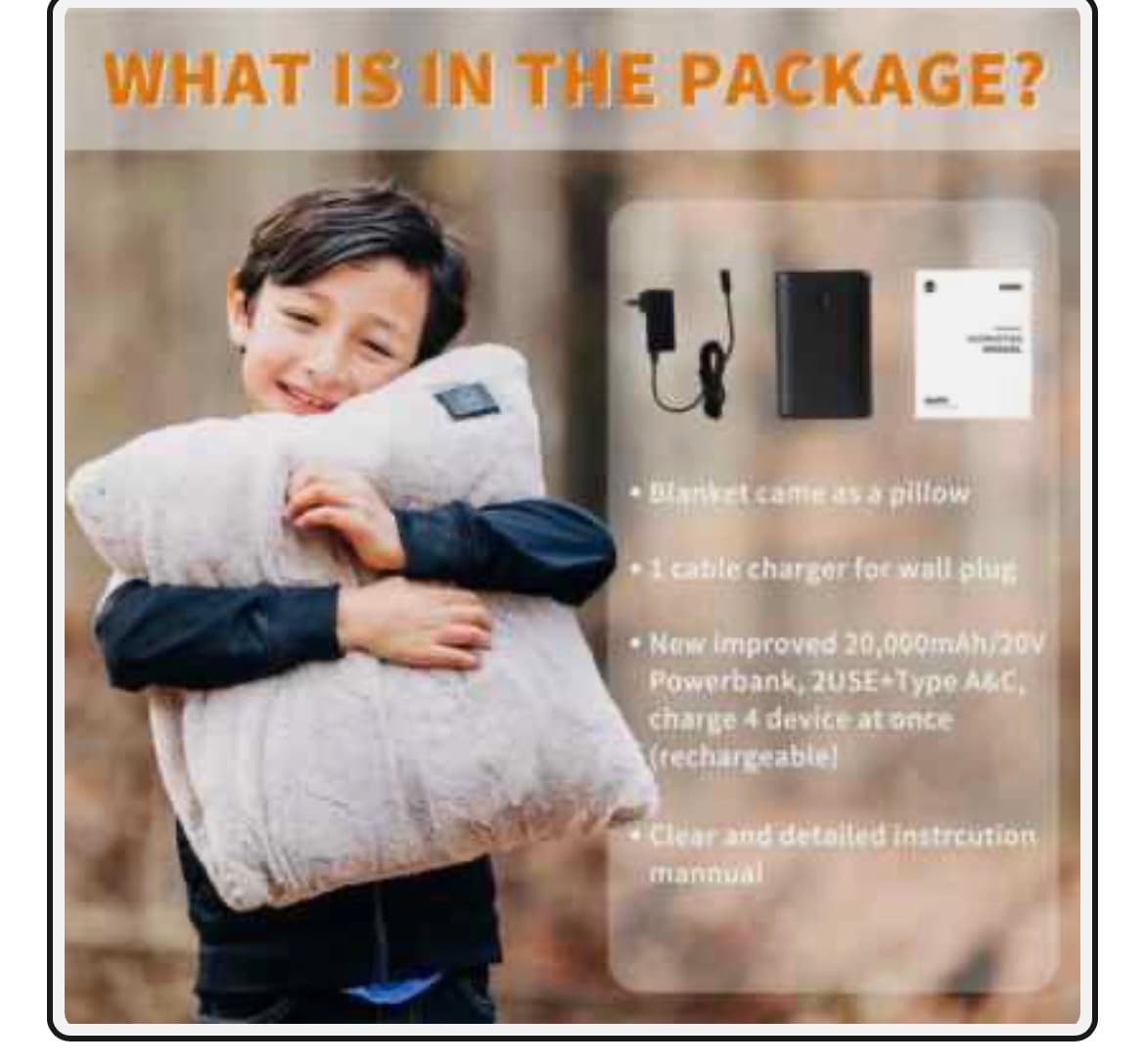 Heated Pillow Blanket, 2-Pack, Gray