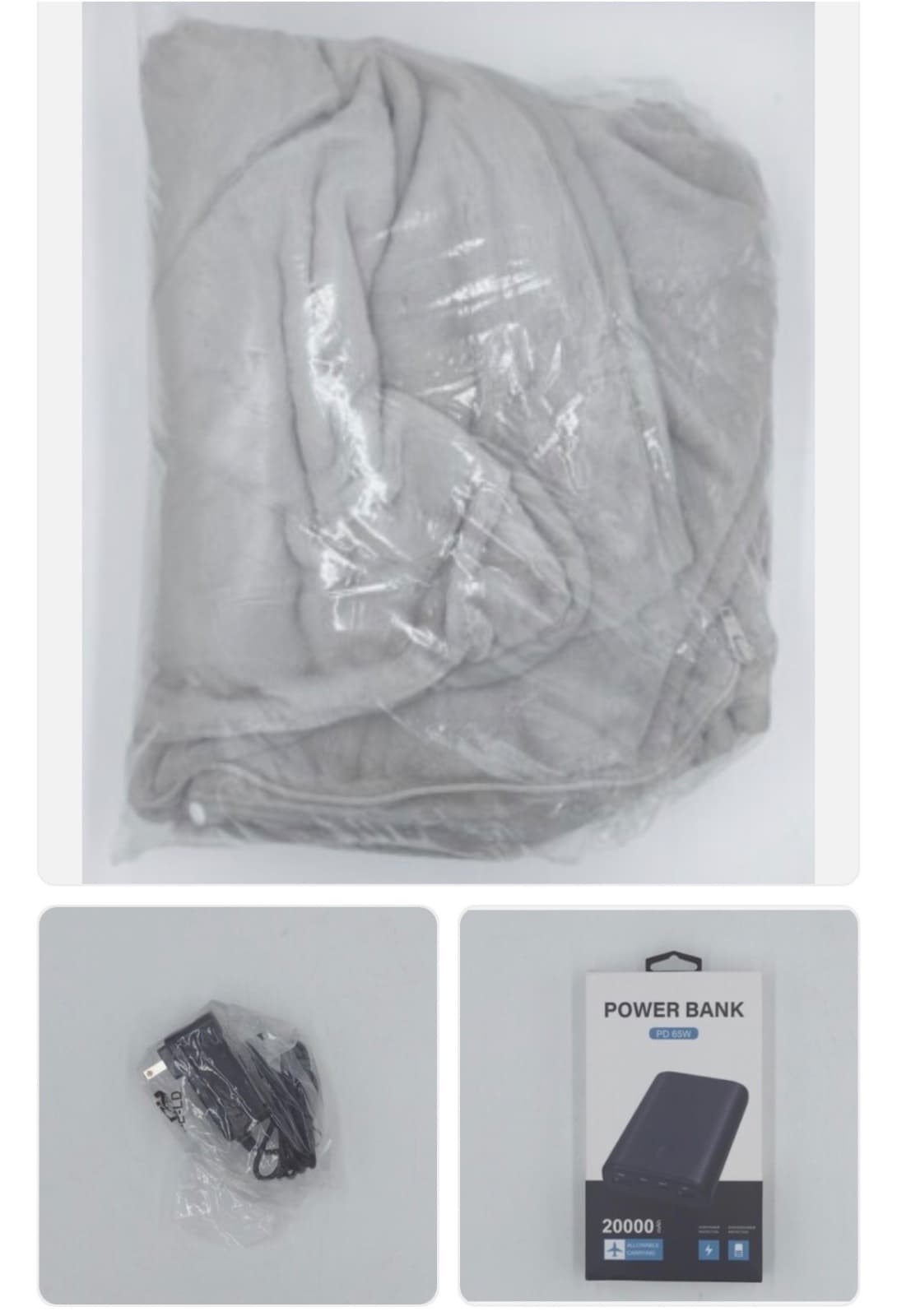 Heated Pillow Blanket, 2-Pack, Gray — photo 2