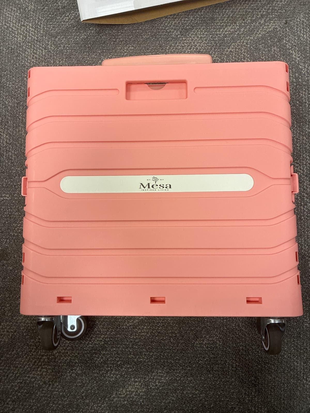 Collapsible Folding Utility Cart with Wheels, Pink — photo 4