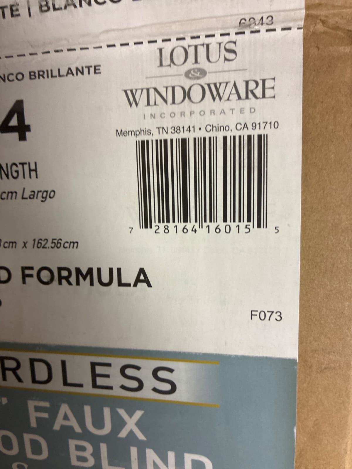 Cordless 2 in Faux Wood Room Darkening Blind, 35 W x 64 L in, White — photo 3