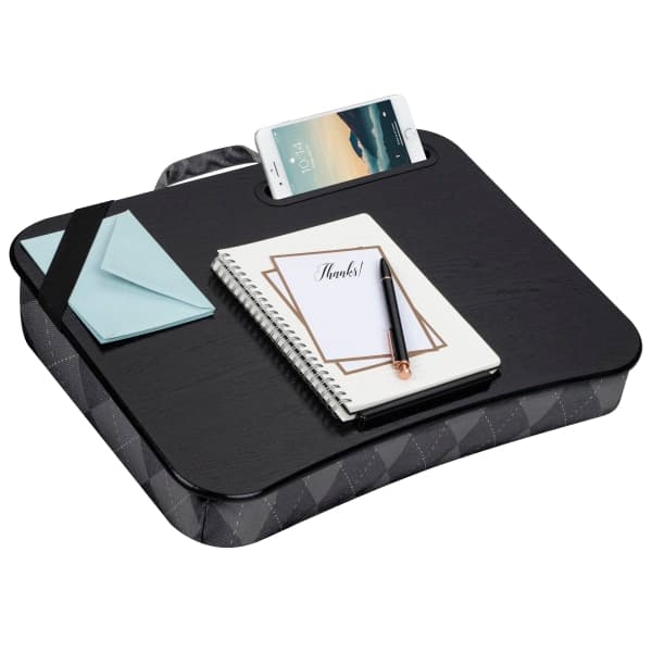 LapGear Designer Lap Desk with Phone Holder Fits 15.6 Laptop Argyle Comfortable Cushion — photo 2
