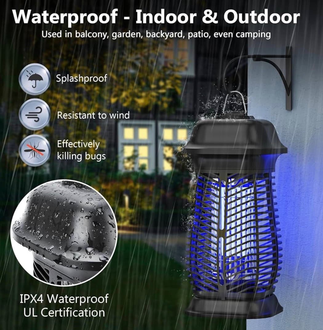 Bug Zapper Outdoor, Electric Mosquito Zapper, Fly Traps Indoor Outdoor — photo 2