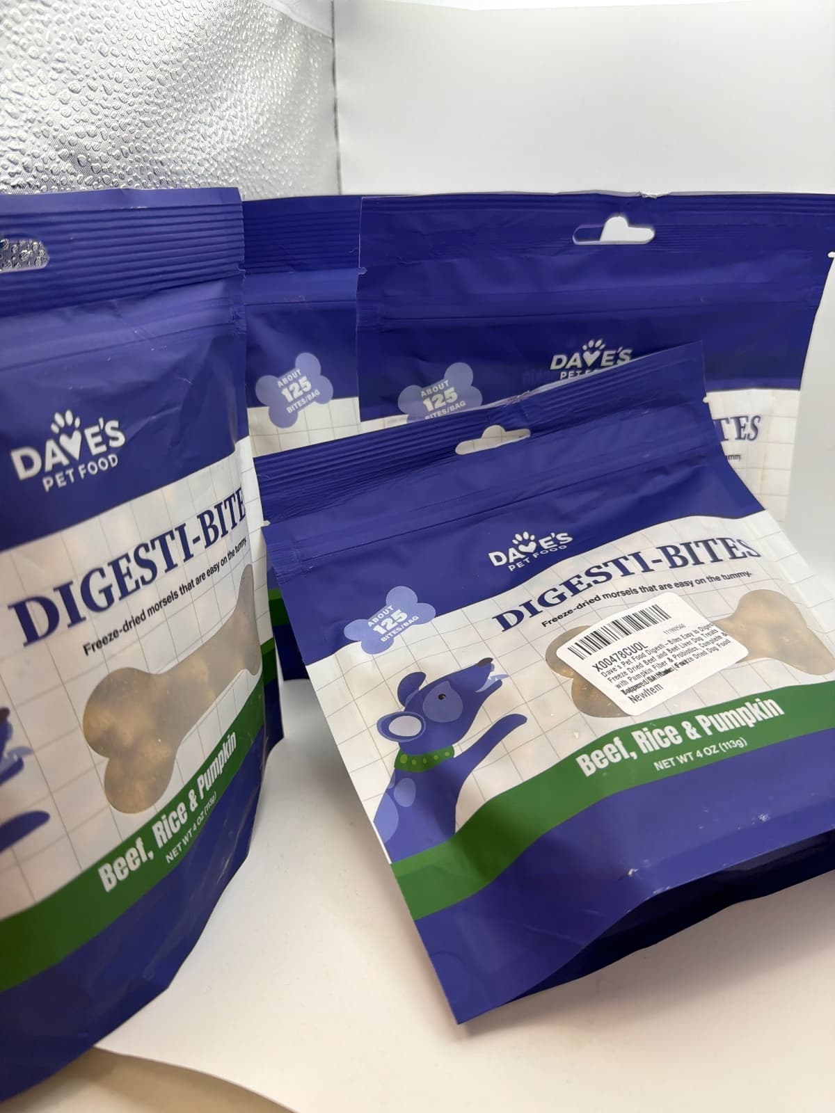 4 pack Dave's Pet Food Freeze Dried Dog Treats & Topper, Beef & Liver, 4 oz — photo 5