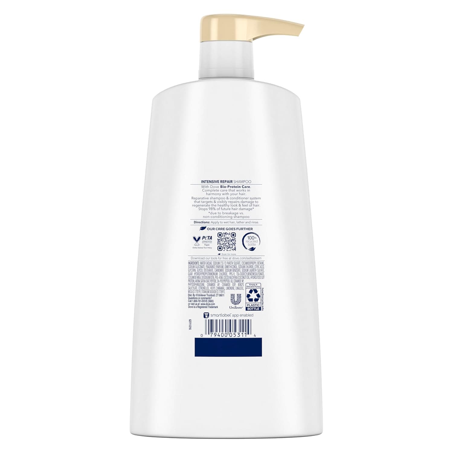 Dove Shampoo Intensive Repair for Damaged Hair Shampoo with Bio-Restore Complex 25.4 oz — photo 2
