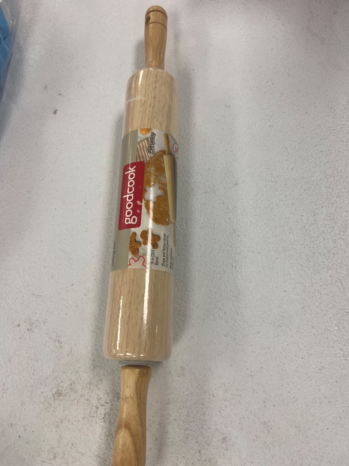 Rolling Pin 10 x 2 Wood GoodCook — photo 4
