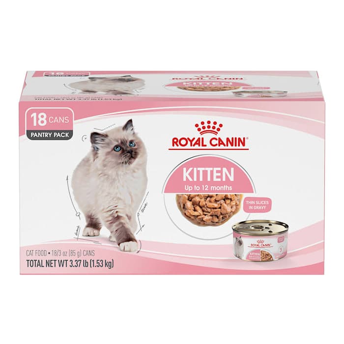 Royal Canin Feline Health Nutrition Kitten Thin Slices in Gravy Canned Cat Food