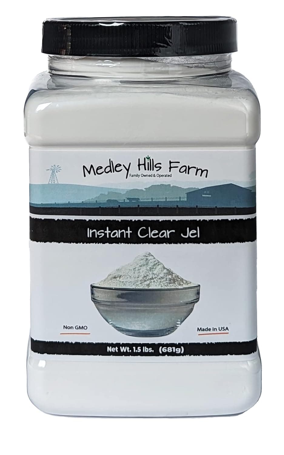 Instant clear jel by Medley hills farm 1.5 Lbs. in Reusable Container - Great Clear jel… — photo 2