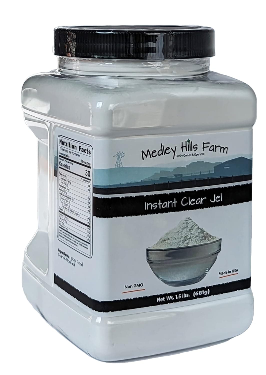 Instant clear jel by Medley hills farm 1.5 Lbs. in Reusable Container - Great Clear jel… — photo 3