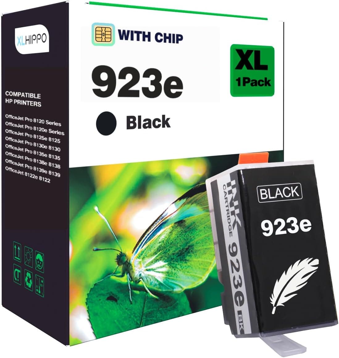923e 923XL Black Replacement for HP 923 Black Ink Cartridgs for HP Printers Office Jet…