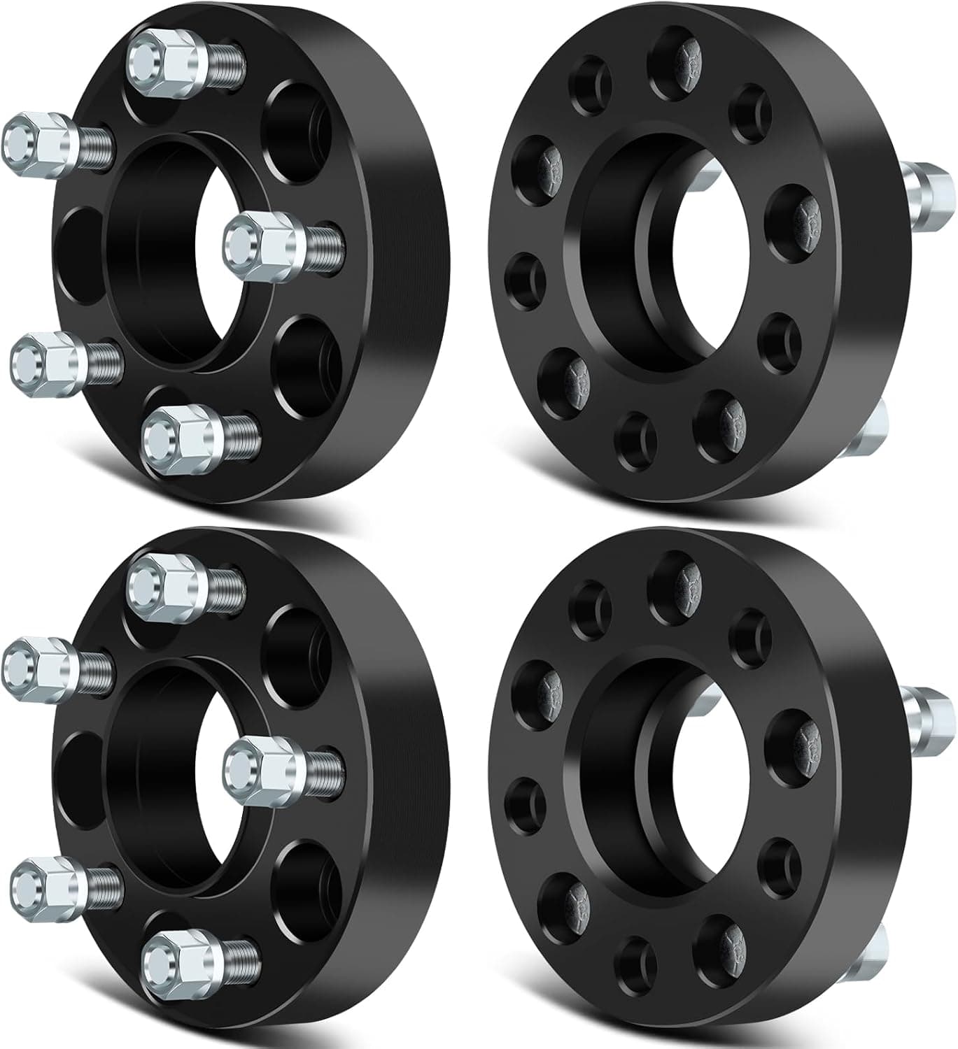 4Pcs 5x4.5 Wheel Spacers, 1.25", 1/2" Studs, 71.5mm Bore, Fits Jeep