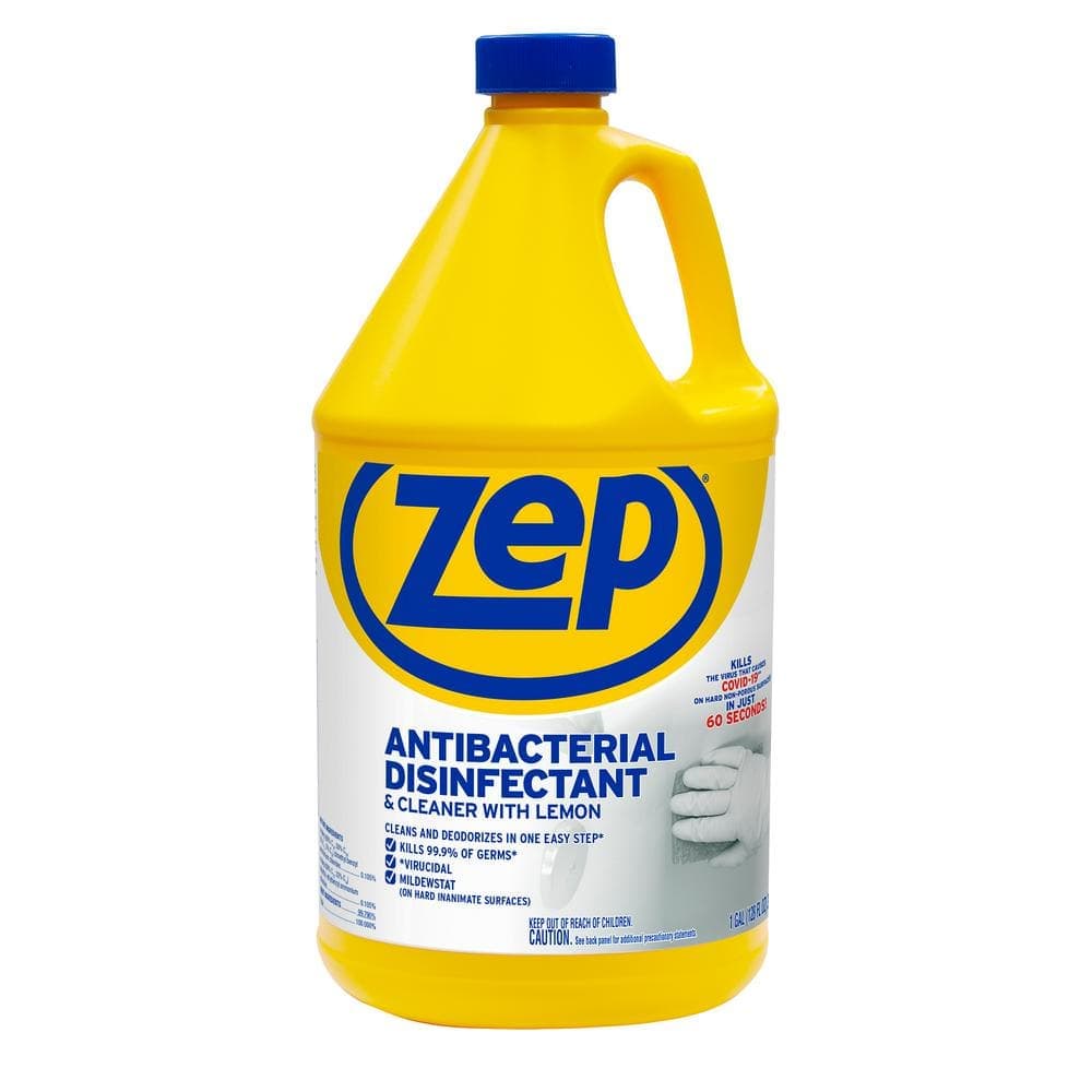 Zep Commercial Antibacterial Disinfectant Cleaner, Lemon