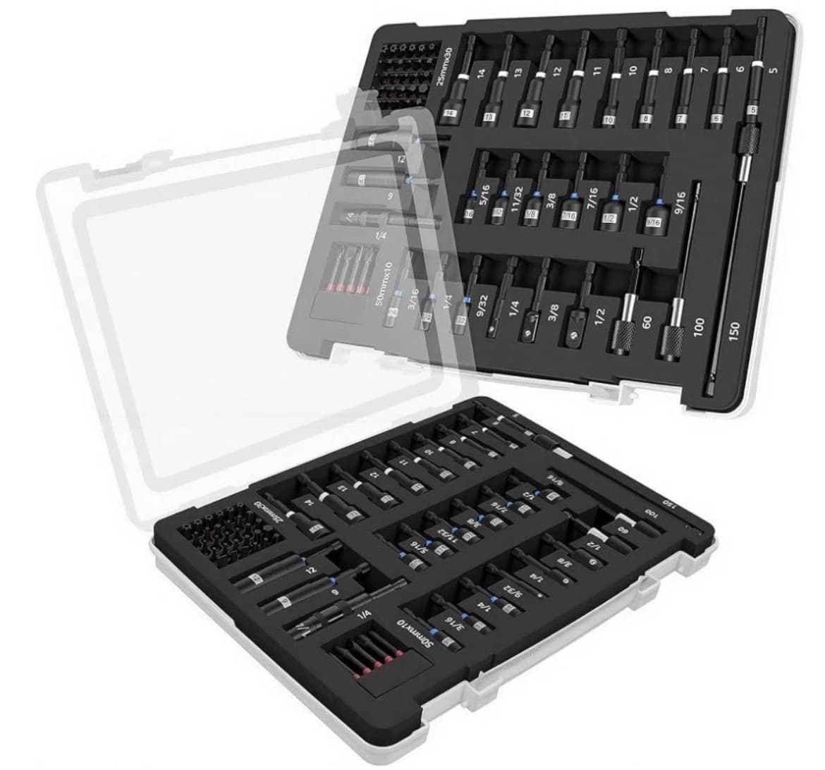 67-Piece Magnetic Nut Driver & Screwdriver Bit Set