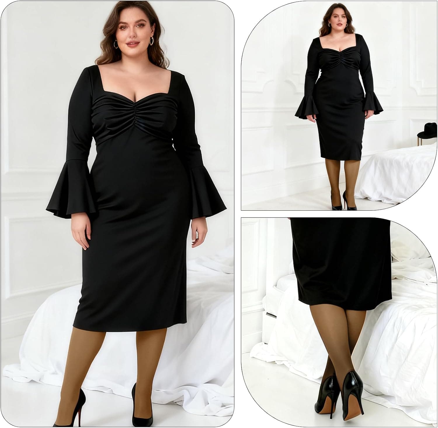 Women's Plus Size Fleece Lined Tights, 300g — photo 3