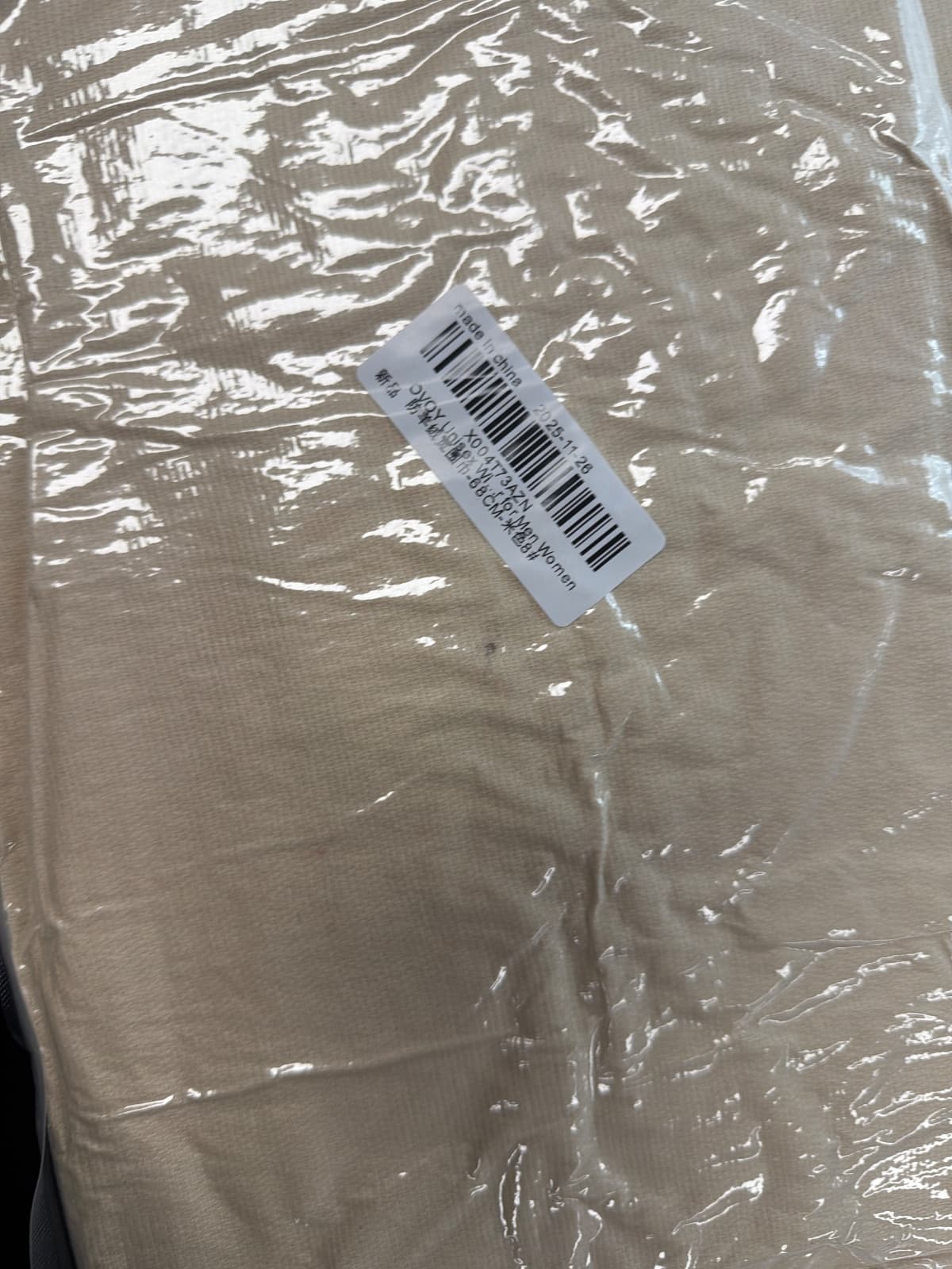Unisex Oversized Chunky Winter Scarf, 27 x 79 in, Cream — photo 4