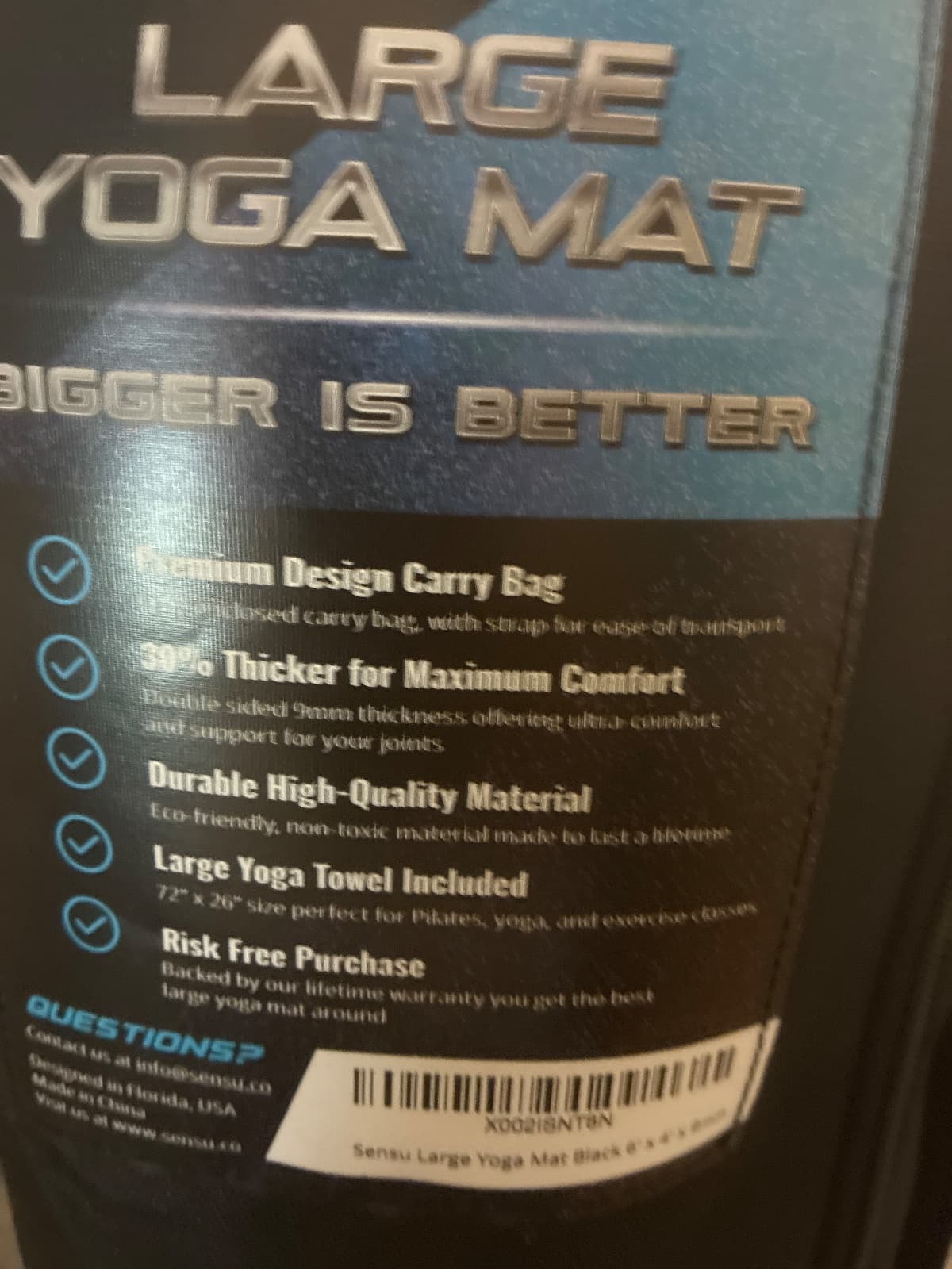 Extra Thick Large Yoga Mat, 9mm Non-Slip, 4 x 6 ft — photo 4