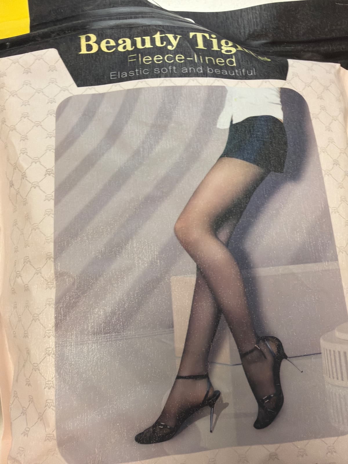 Women's Fleece Lined Sheer Tights, Winter Thermal Pantyhose, 3-Pack — photo 4