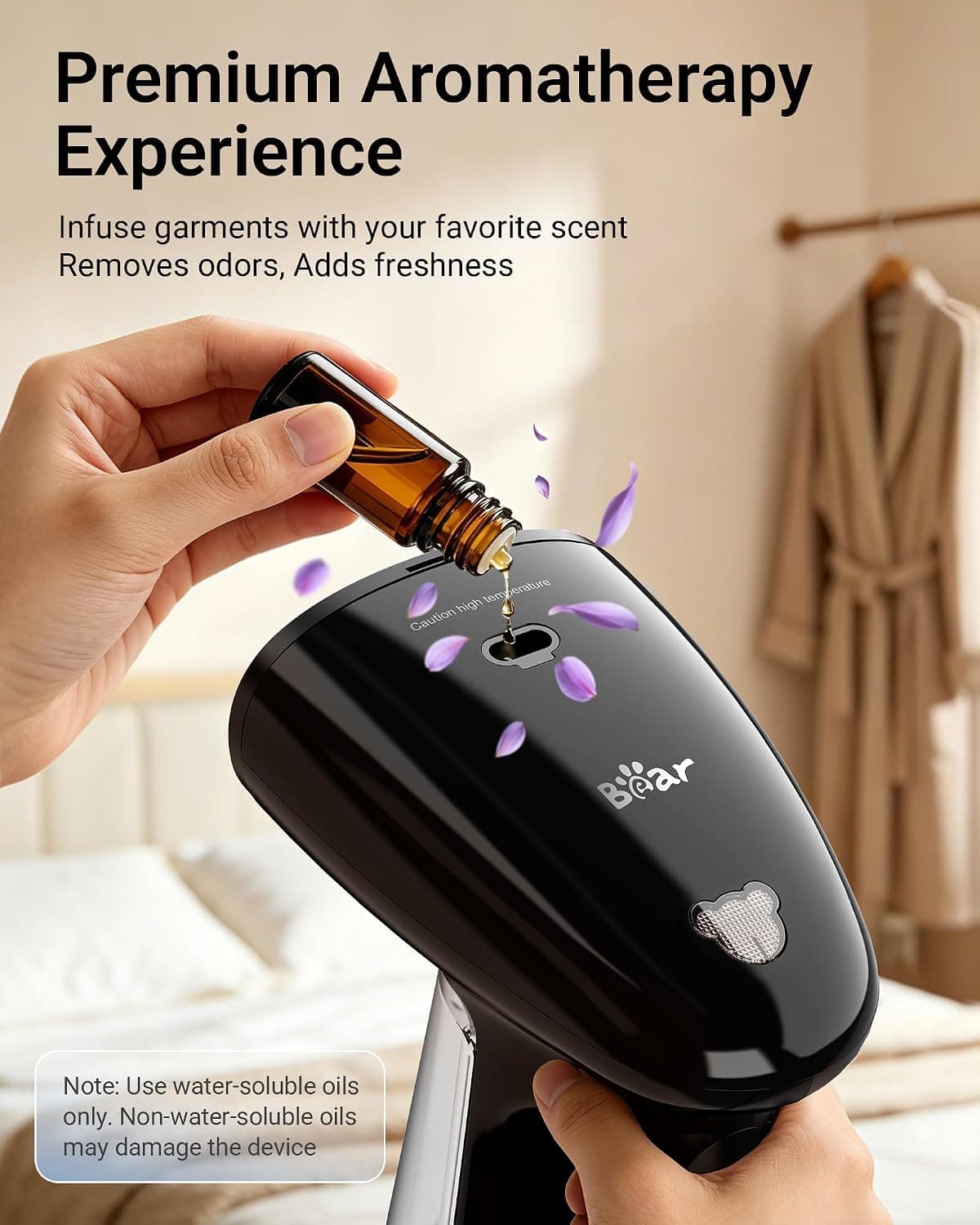 Handheld Clothes Steamer, 1300W, 25 Second Heat-Up — photo 3