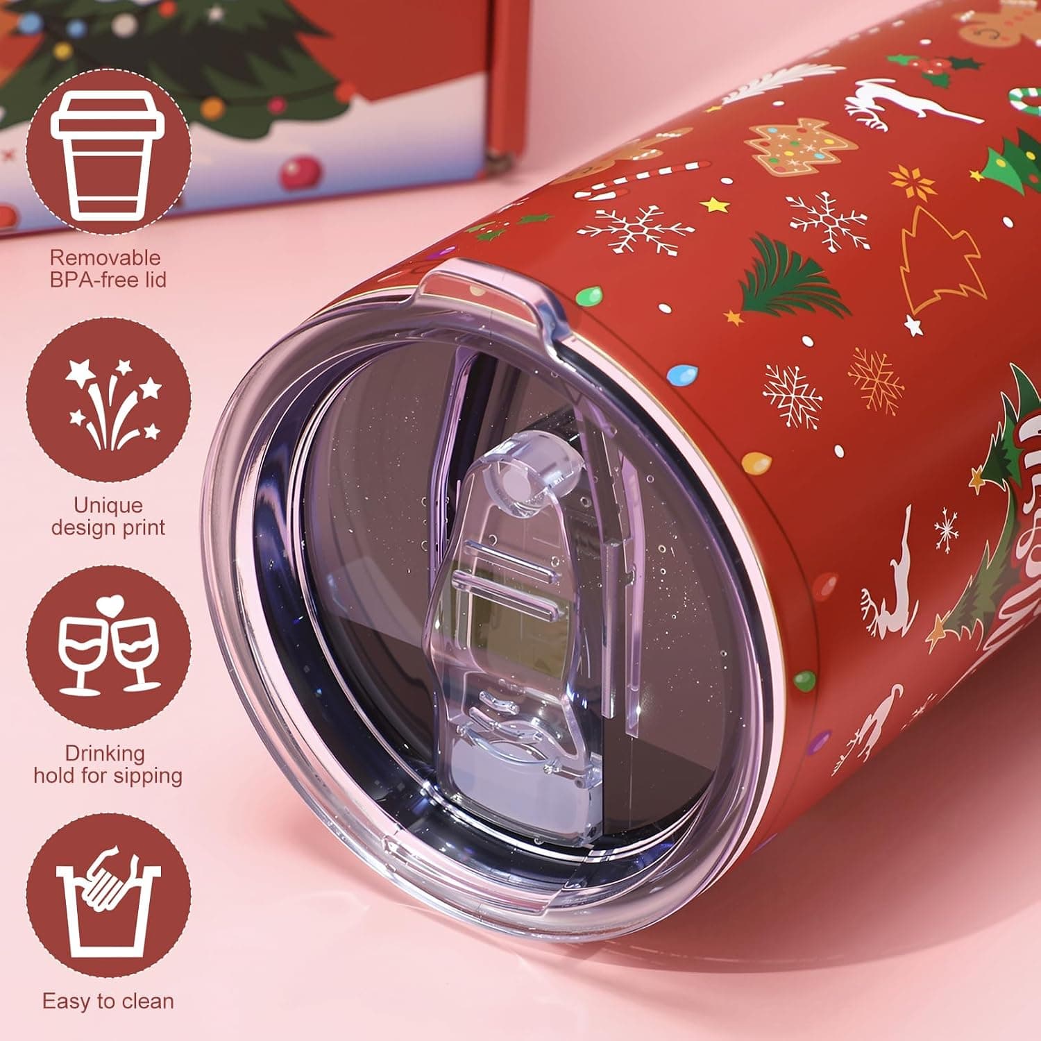 Christmas Gift Set for Women with Tumbler, Socks and Apron — photo 2