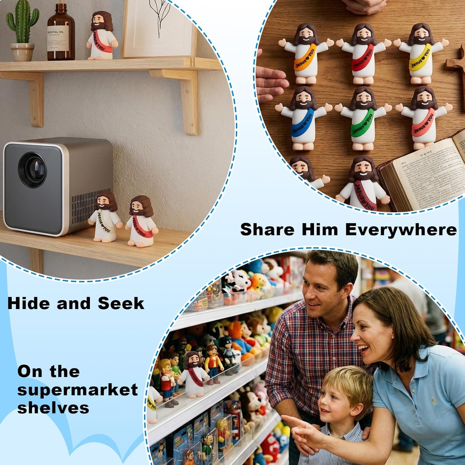 Mini Jesus Loves You Figurines, 100-Pack — photo 2
