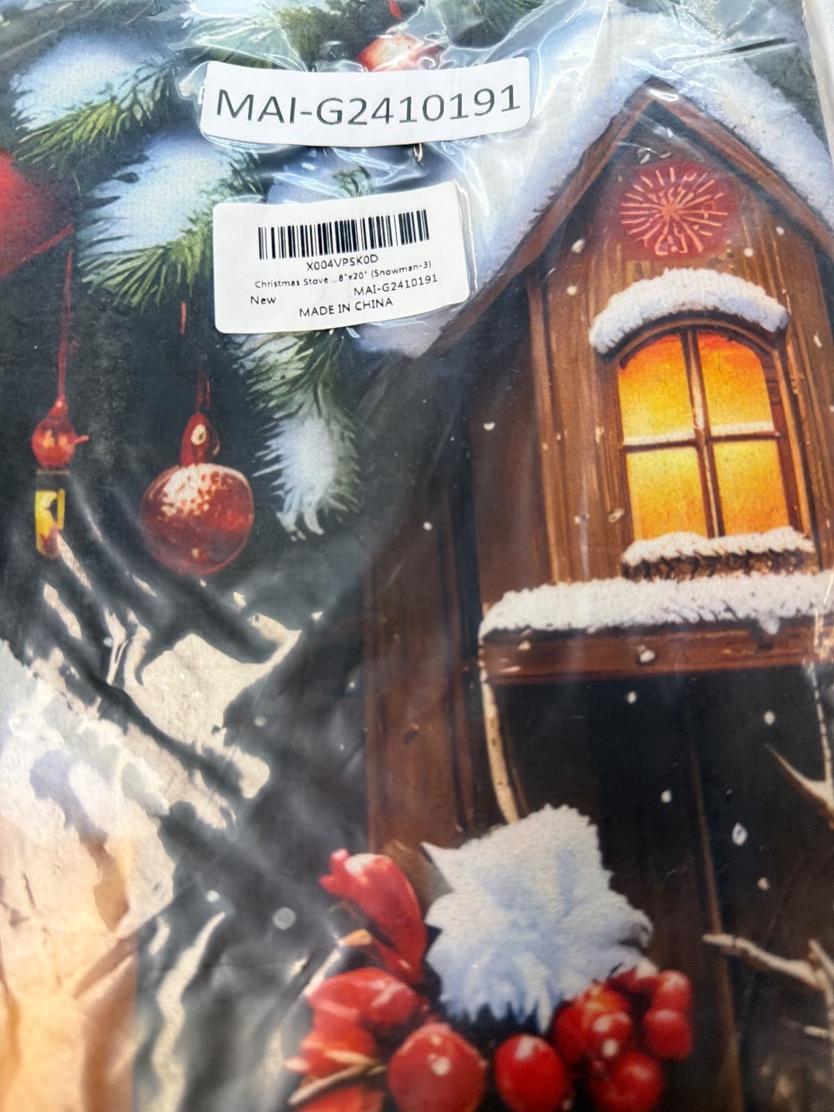 Christmas Stove Top Cover Snowman Stove Top Cover for Home Decoration Kitchen Pad… — photo 4